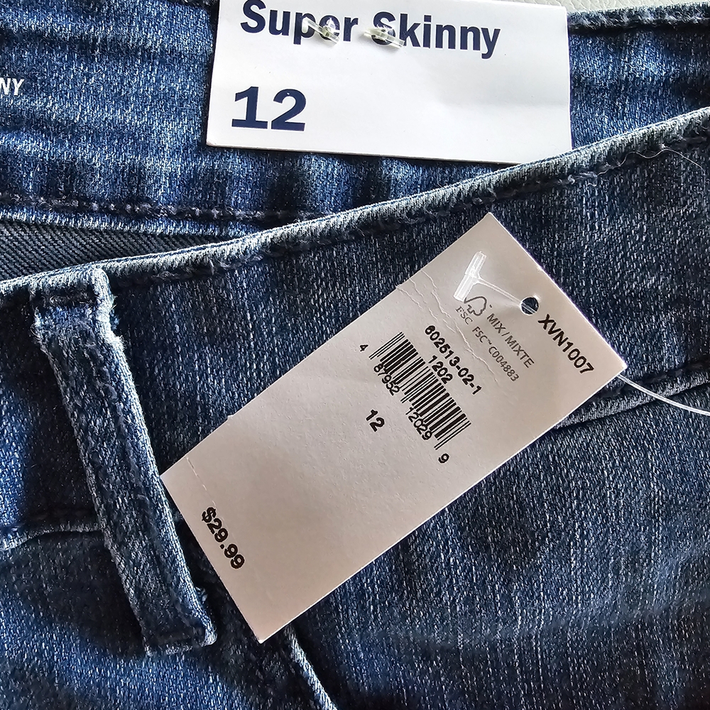 Super Skinny Blue Jeans